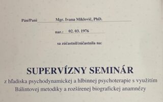 Supervizny seminar Hasto